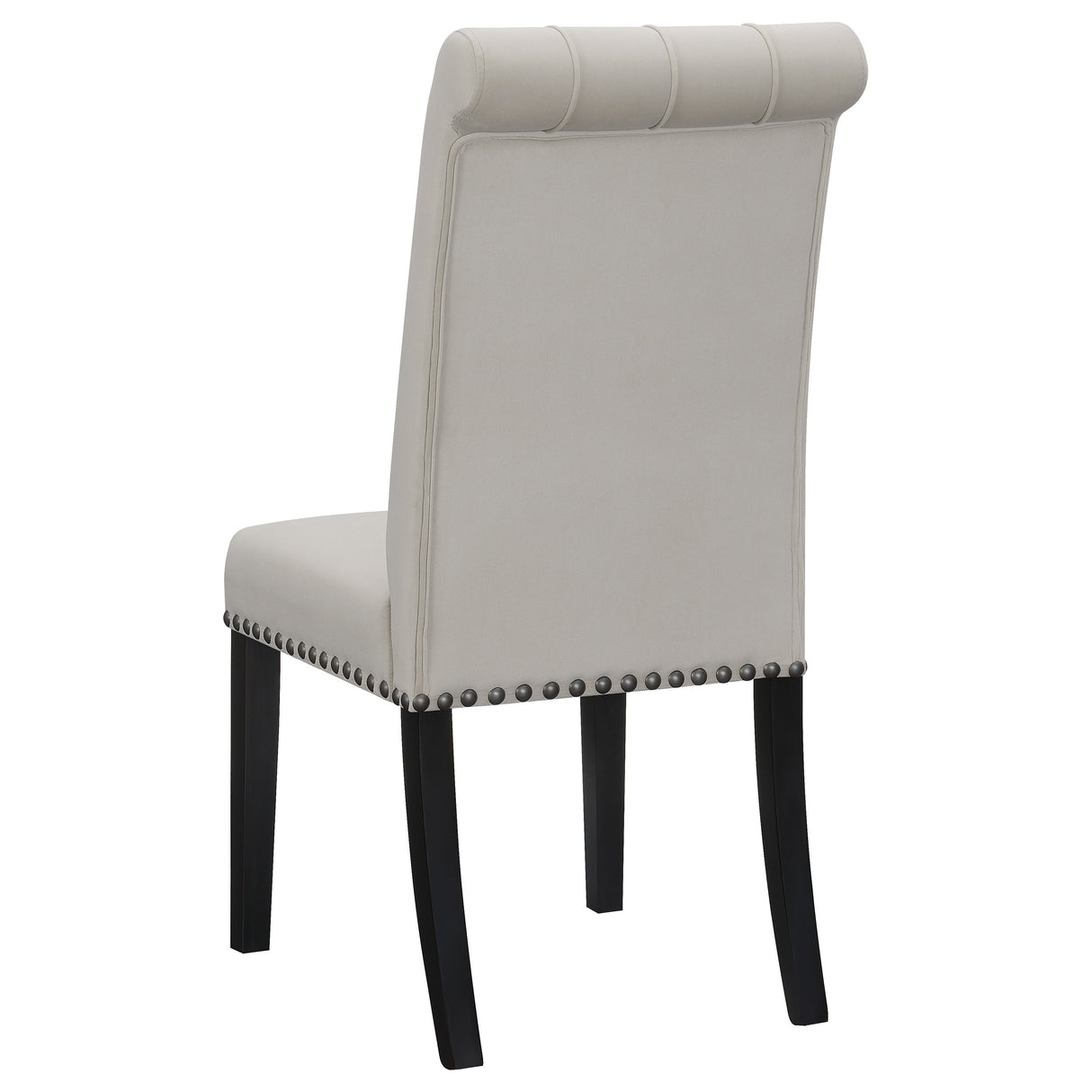 Alana Velvet Upholstered Dining Side Chair, Sand (Set of 2)