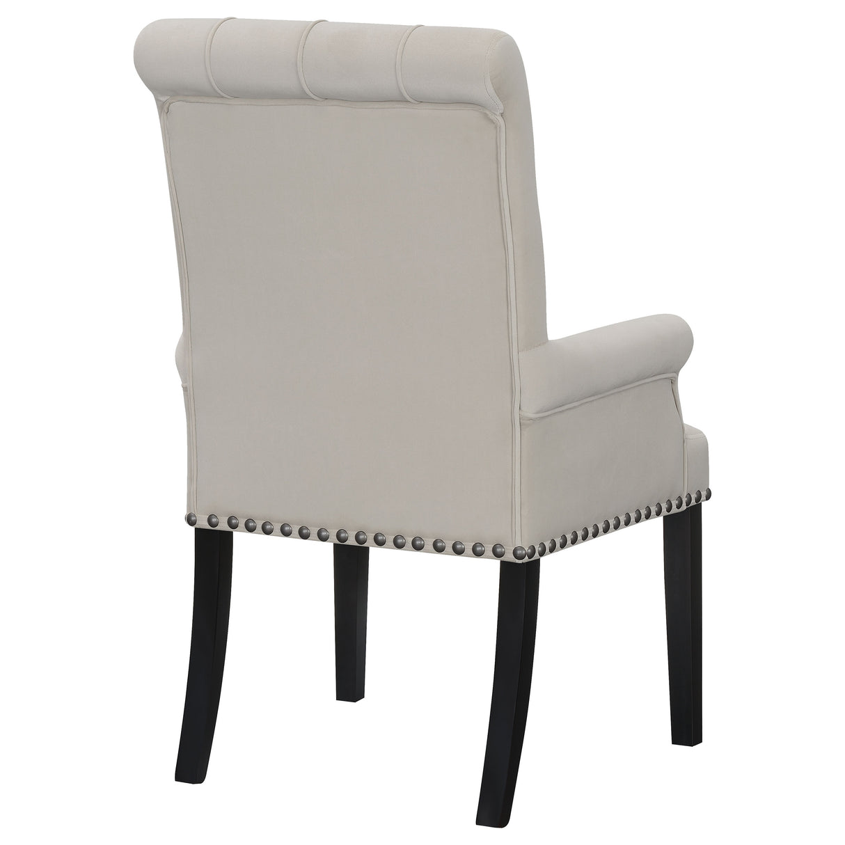 Alana Velvet Upholstered Dining Arm Chair, Sand