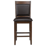 Dewey 5-Piece Walnut Counter Height Dining Set