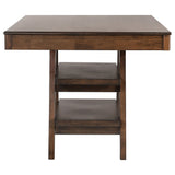 Dewey Rectangular Counter Height Dining Table, Walnut