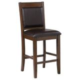 Dewey Upholstered Counter Chair Walnut, Set of 2