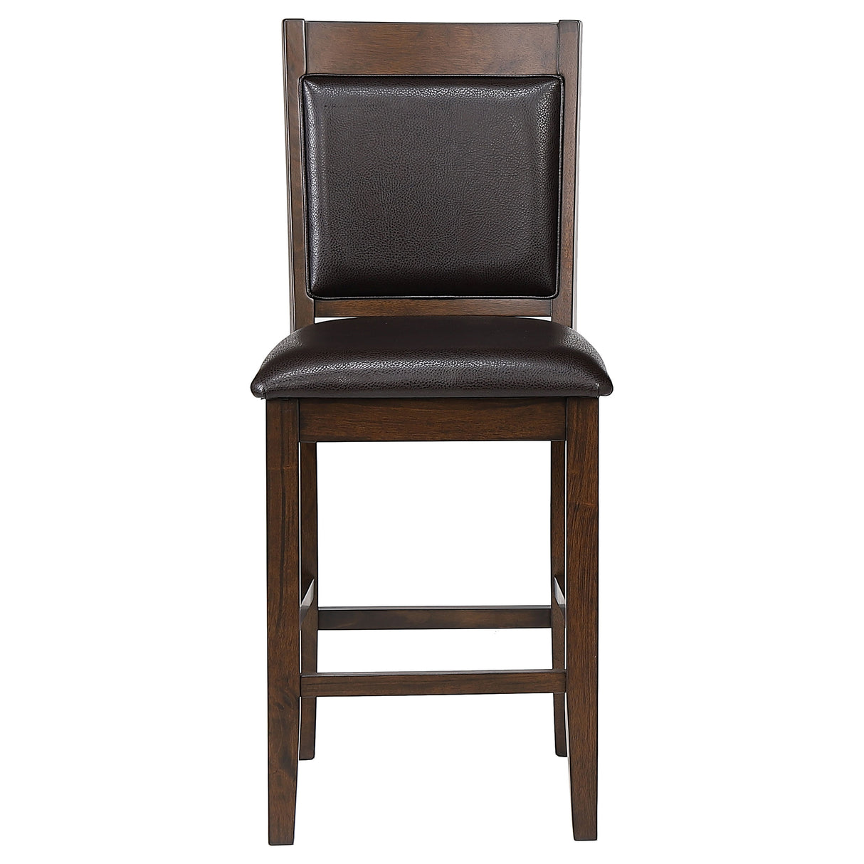 Dewey Upholstered Counter Chair Walnut, Set of 2