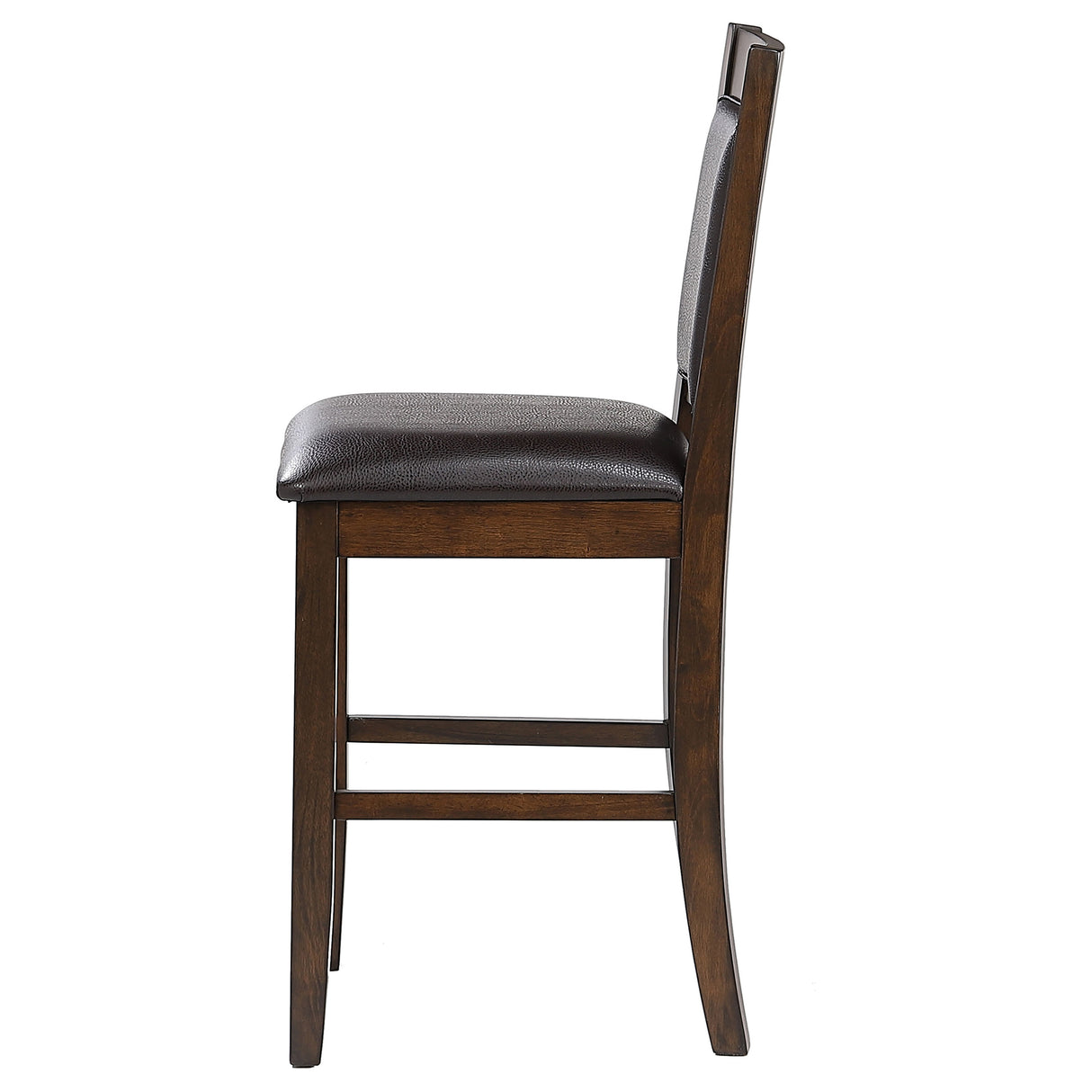 Dewey Upholstered Counter Chair Walnut, Set of 2