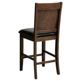 Dewey Upholstered Counter Chair Walnut, Set of 2