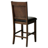 Dewey Upholstered Counter Chair Walnut, Set of 2
