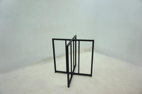 Pace 48" Round Glass Top Dining Table in Matte Black