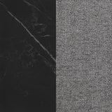Smith 5-Piece Rectangular Ceramic Dining Set, Black