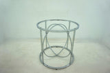 Levy 48" Round Glass Top Dining Table in Chrome