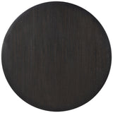Leandro 60-Inch Round Dining Table in Burnished Black