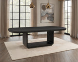Leandro 78-inch Extension Dining Table Burnished Black