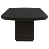 Leandro 78-inch Extension Dining Table Burnished Black
