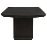 Leandro 78-inch Extension Dining Table Burnished Black