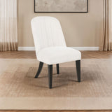 Leandro Upholstered Dining Side Chair, Cream (Set of 2)