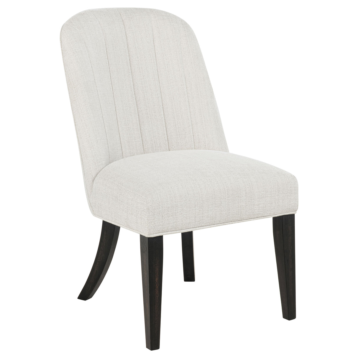 Leandro Upholstered Dining Side Chair, Cream (Set of 2)