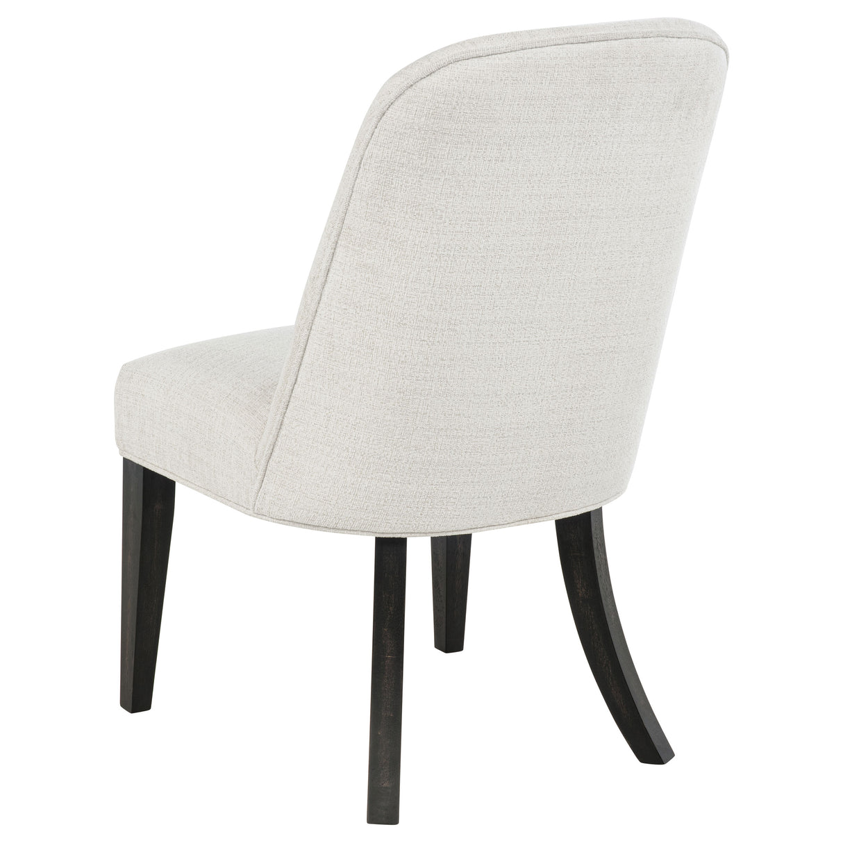 Leandro Upholstered Dining Side Chair, Cream (Set of 2)