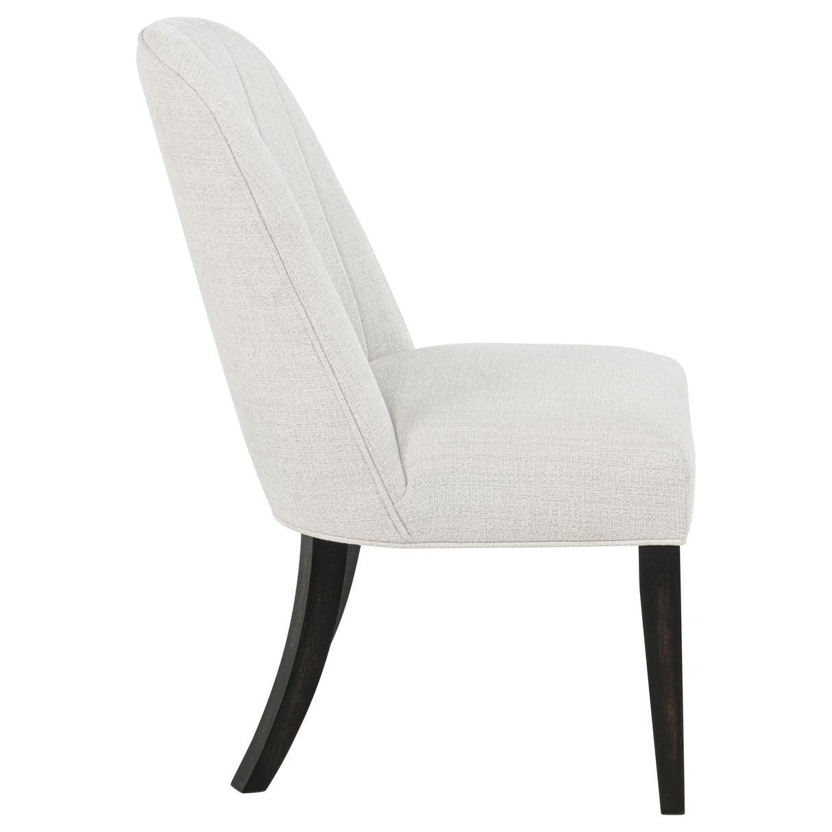 Leandro Upholstered Dining Side Chair, Cream (Set of 2)