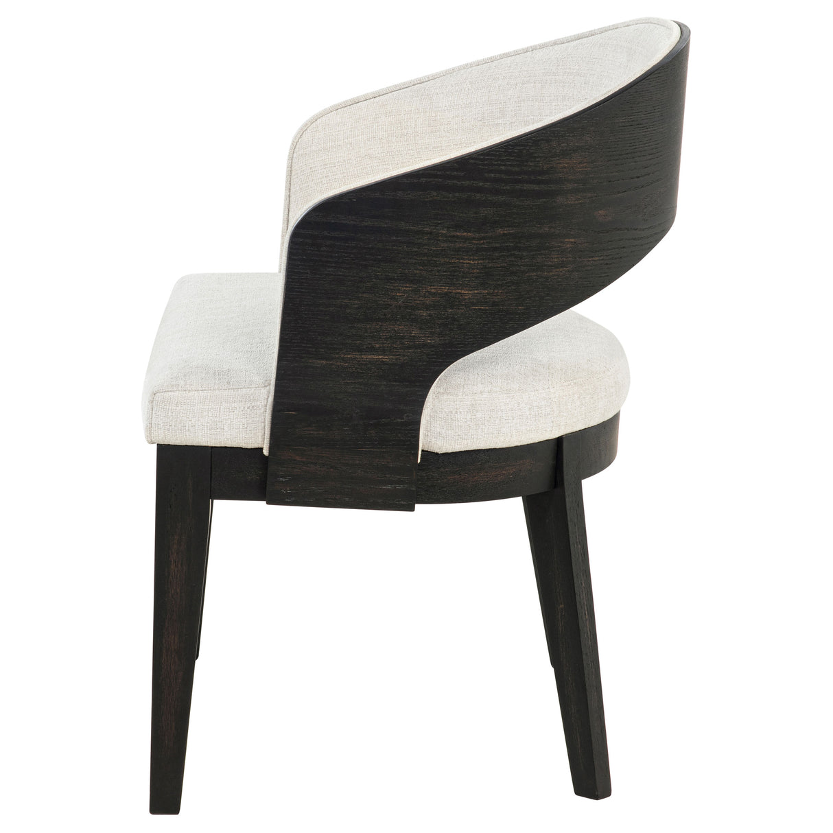 Leandro Upholstered Dining Arm Chair Cream Set of 2