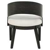 Leandro Upholstered Dining Arm Chair Cream Set of 2