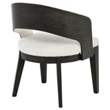 Leandro Upholstered Dining Arm Chair Cream Set of 2