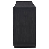 Leandro 2-Drawer Dining Sideboard Server, Burnished Black