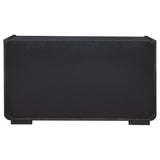 Leandro 2-Drawer Dining Sideboard Server, Burnished Black