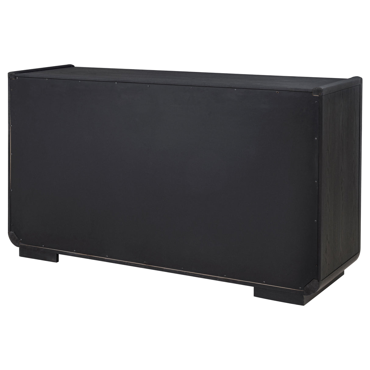 Leandro 2-Drawer Dining Sideboard Server, Burnished Black