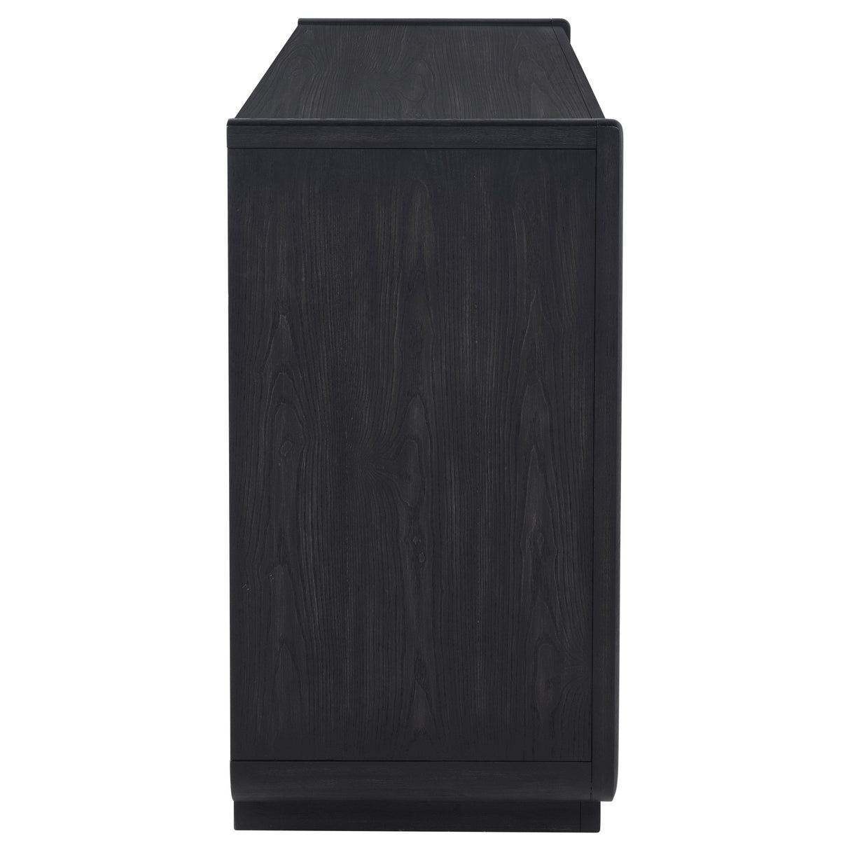 Leandro 2-Drawer Dining Sideboard Server, Burnished Black