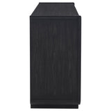 Leandro 2-Drawer Dining Sideboard Server, Burnished Black