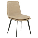 Ortega Upholstered Dining Side Chair Tan, Set of 2