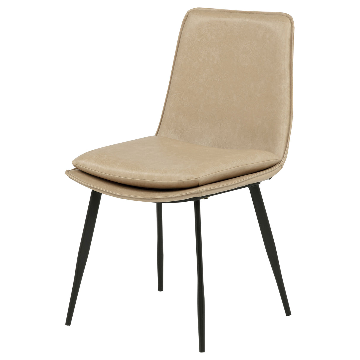 Ortega Upholstered Dining Side Chair Tan, Set of 2