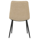 Ortega Upholstered Dining Side Chair Tan, Set of 2