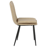 Ortega Upholstered Dining Side Chair Tan, Set of 2