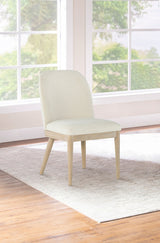 Solano Upholstered Dining Side Chair, Beige (Set of 2)