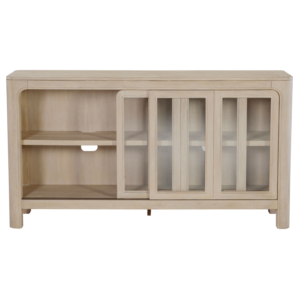 Solano Sliding Door Dining Sideboard, Weathered Mango
