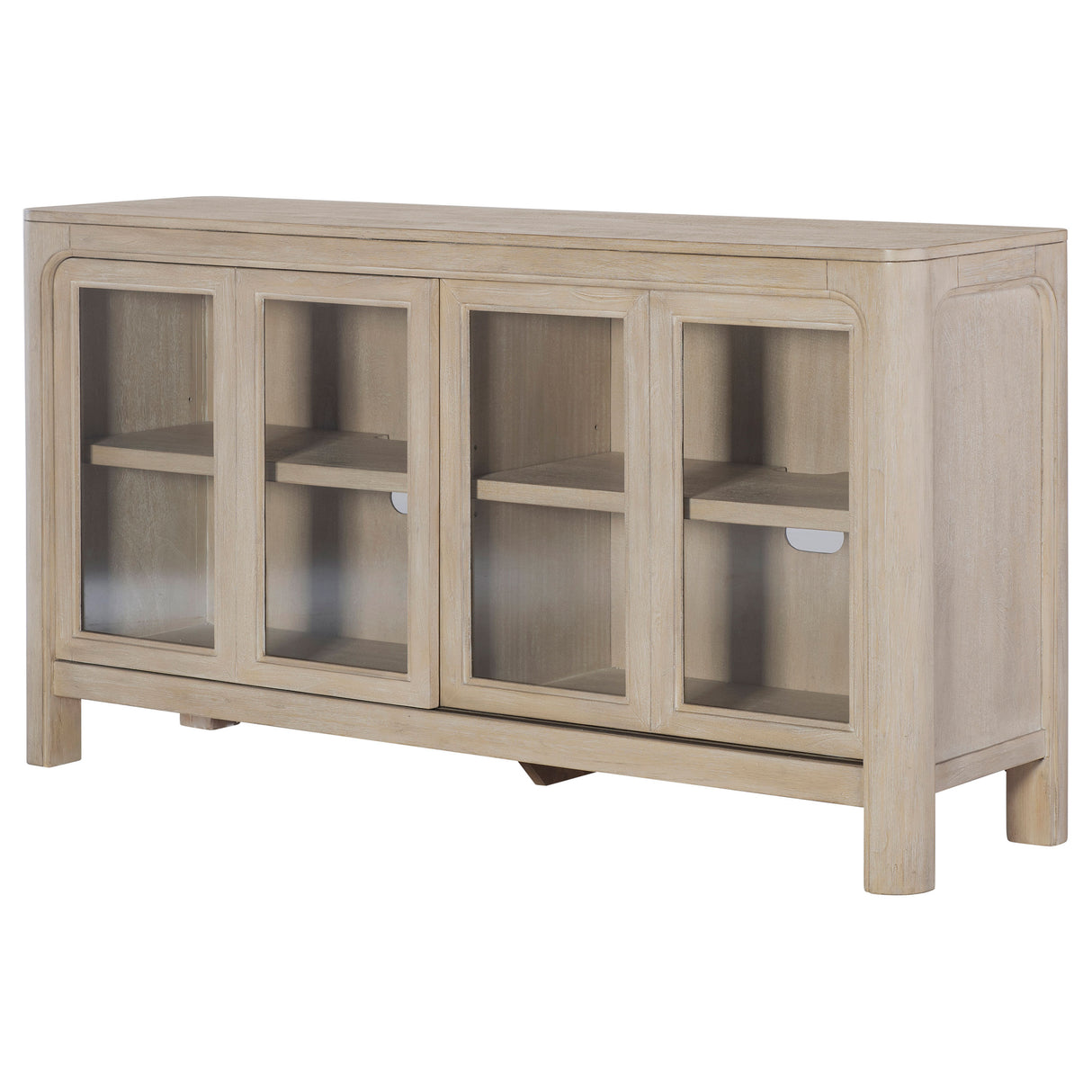 Solano Sliding Door Dining Sideboard, Weathered Mango
