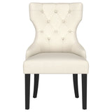 Baney Fabric Upholstered Dining Side Chair Cream and Black