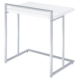 Rectangular Top Snack Table - White