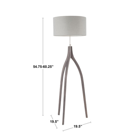 Wishbone - Contemporary Floor Lamp