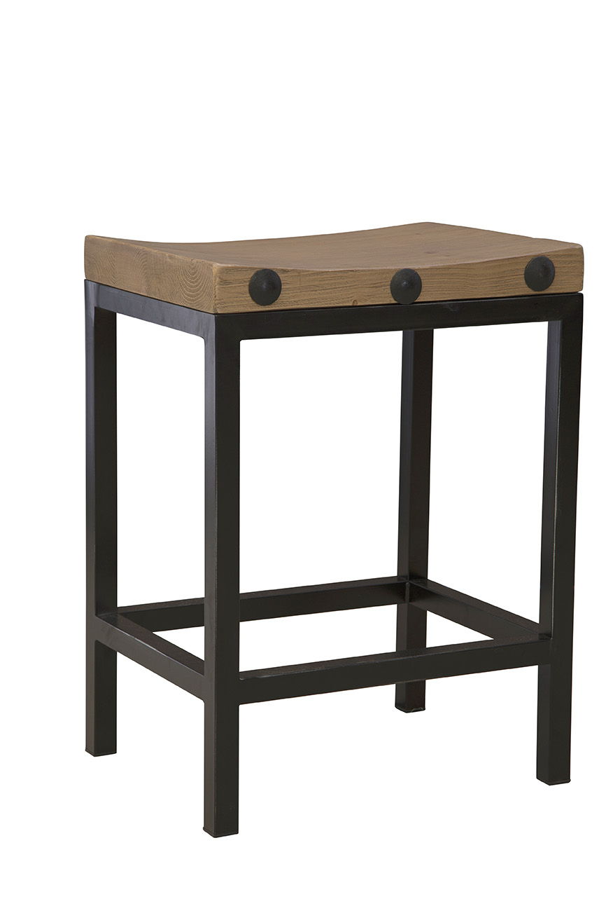 Old World - Counter Stool - Light Brown / Black