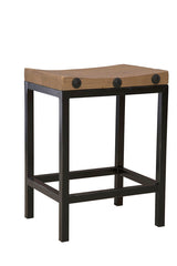 Old World - Counter Stool - Light Brown / Black