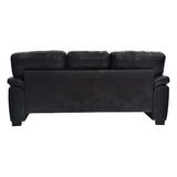 3 Seater Sofa With Padded Armrests And Triangular Leg