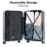 3 Pieces Set 20" / 24" / 28" Spinner Wheel Luggage With Combination Lock