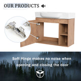 Wall Mounted Bathroom Vanity & Sink & Soft Close Door