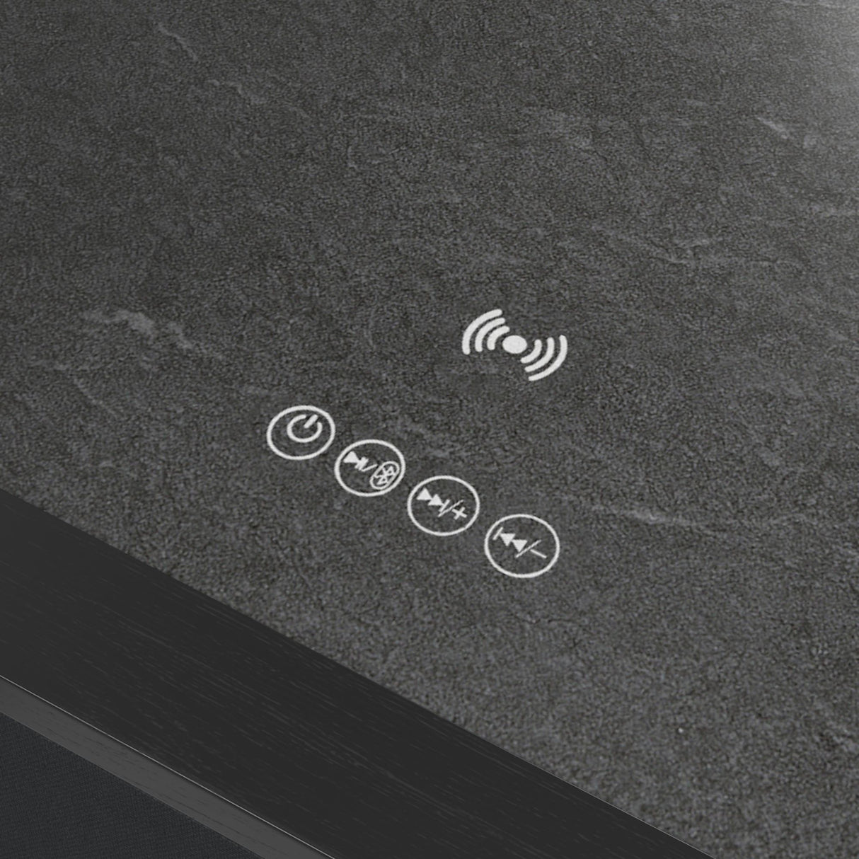 Halo - Square Smart End Table - Black