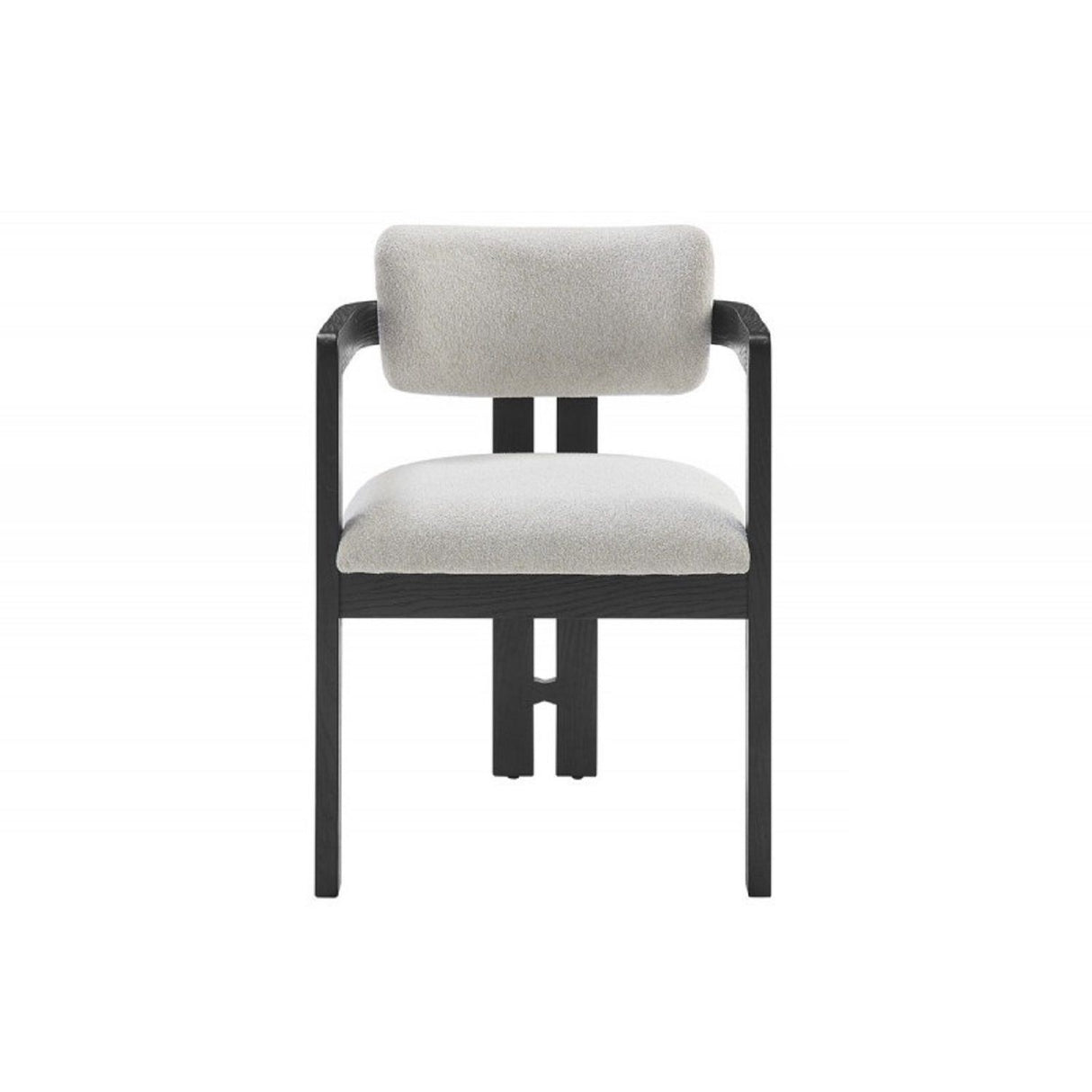 Upholstered Dining Armchair - Black