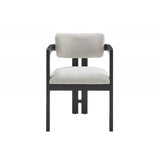 Upholstered Dining Armchair - Black