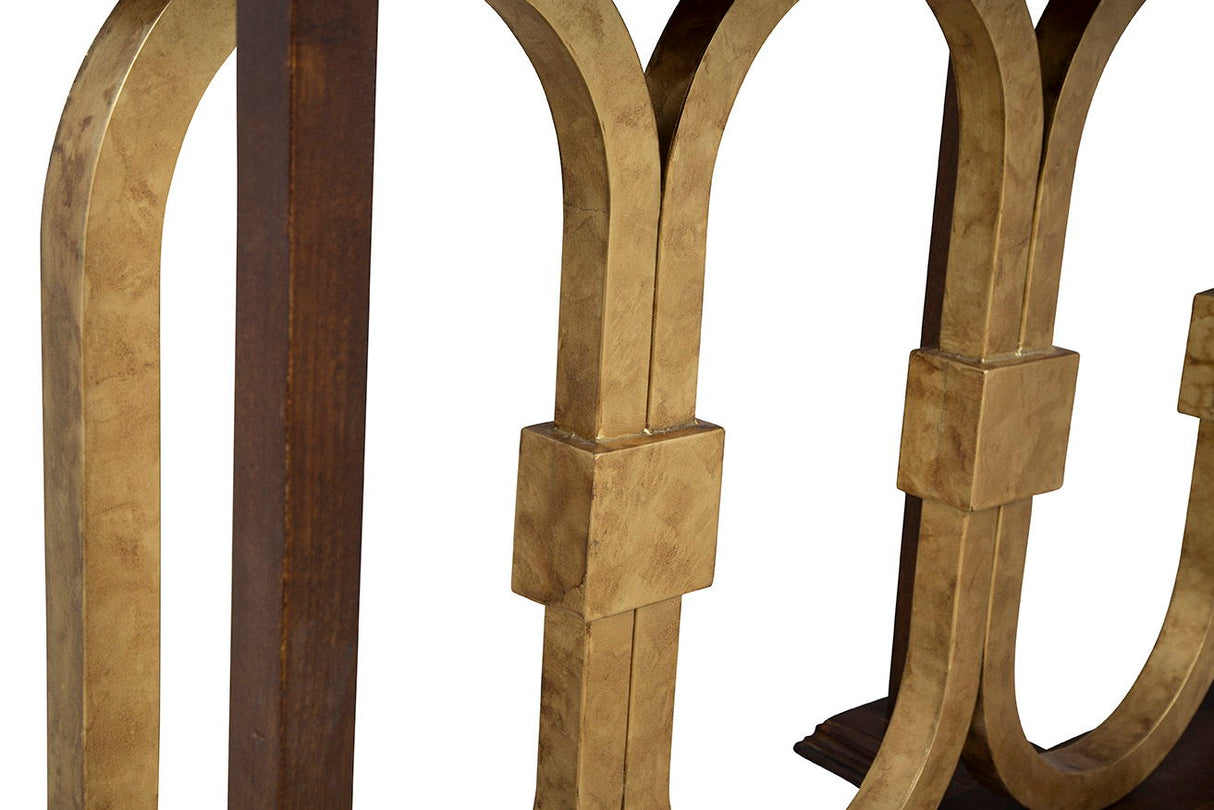 Everly - Console - Dark Brown / Gold