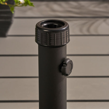 Wheelie - Stylish Square Umbrella Base With Stainless Steel Pole Handle