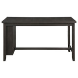 Elliston 66-Inch Counter Height Dining Table Dark Grey
