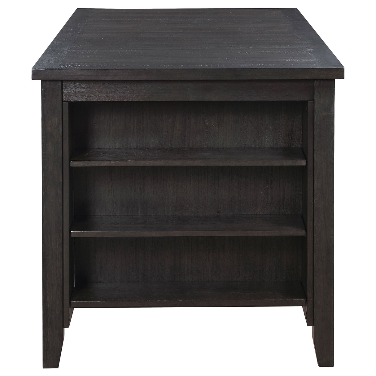 Elliston 66-Inch Counter Height Dining Table Dark Grey